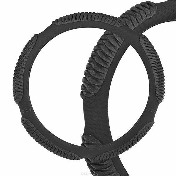 Оплетка SKYWAY замша M Sponge ribby 5 подушечек Черная S01101029