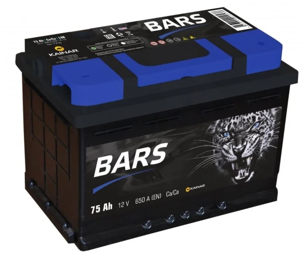 Аккумулятор BARS 75 Ач обр.п.