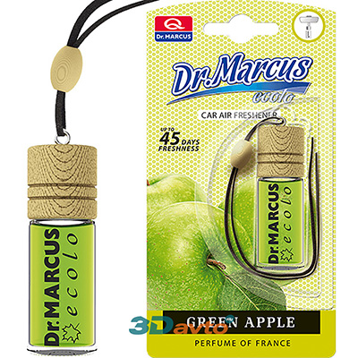Ароматизатор  DR. MARCUS Ecolo Green Apple Яблоко жидкий подвесной Польша 4мл