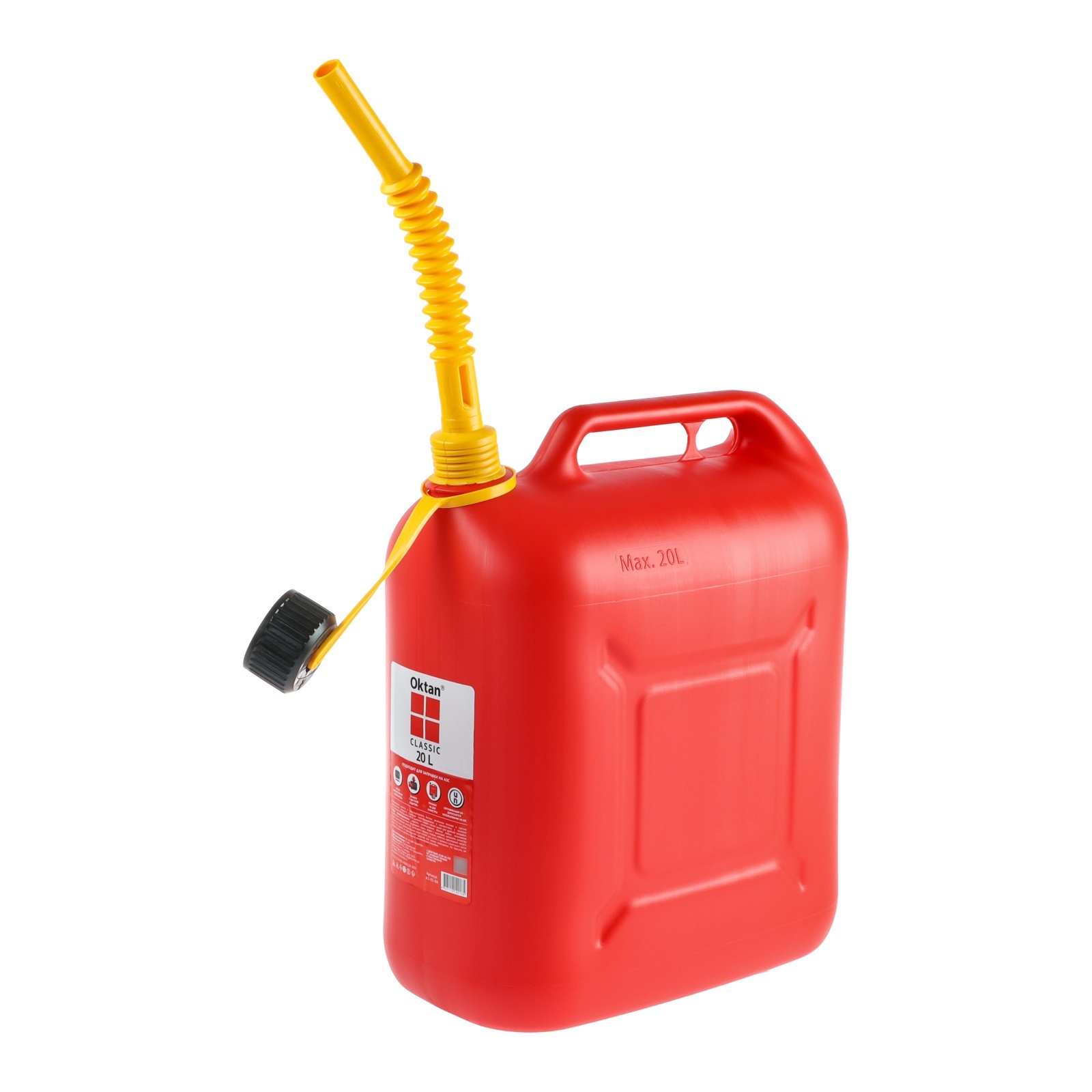 Канистра пластик OKTAN Classik красная 10л