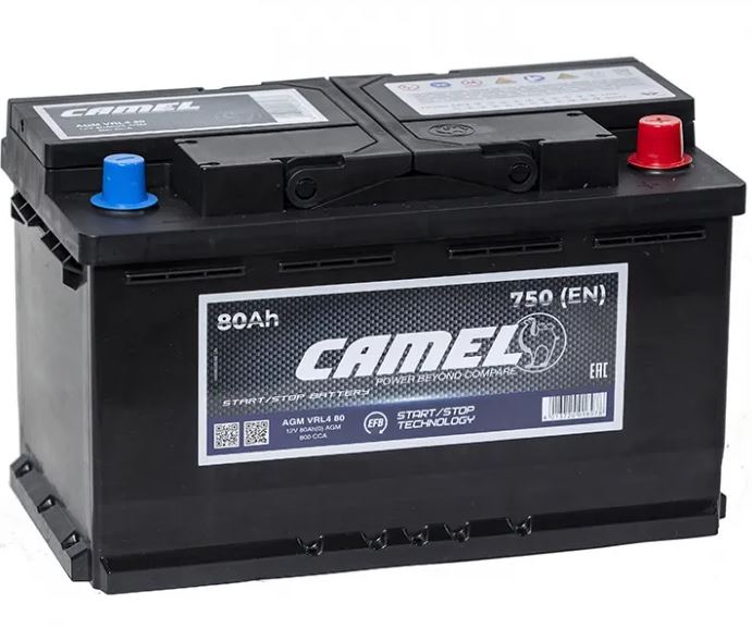 Аккумулятор CAMEL AGM 80 Ач  обр.п.